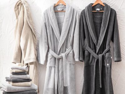 Ecotextile meeste hommikumantlid 100% puuvillast