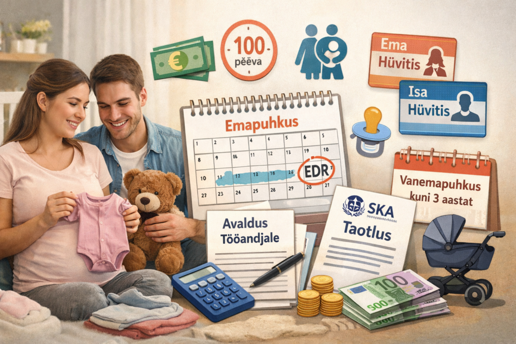 Rasedus, sünnitus ja puhkused Eestis: mis, kus, millal ja kui palju makstakse