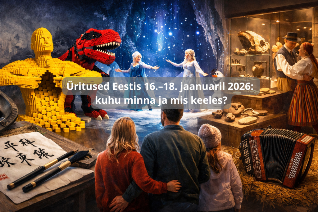 Üritused Eestis 16.–18. jaanuaril 2026: kuhu minna ja mis keeles?
