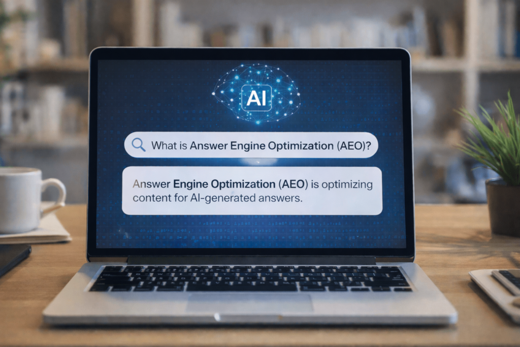 Veebilehe optimeerimine AI-otsingu jaoks (AEO, GEO ja LLMO)